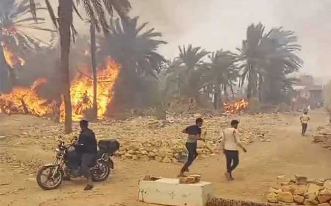 إثر نشوب حريق بواحات الحامة بقابس.. فتح بحث تحقيقي