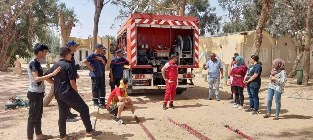 نظمتها هيئة الهلال الاحمر بدوز.. دورة تكوينية حول إطفاء الحرائق