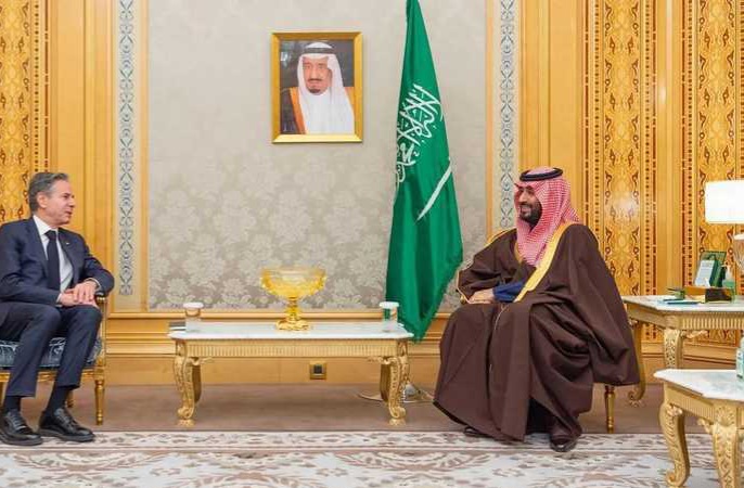 محمد بن سلمان و"بلينكن" يبحثان تطورات الأوضاع الإقليمية