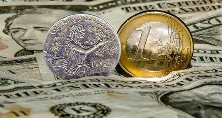 البنك المركزي: تراجع طفيف في سعر صرف الدينار التونسي مقابل الدولار والأورو