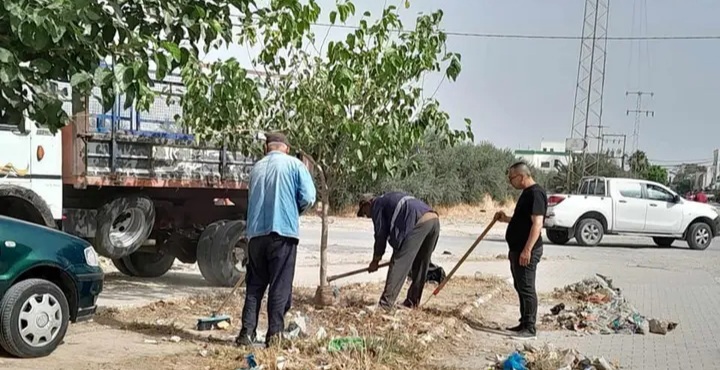 بالصور / وادي الليل..انطلاق حملة نظافة استثنائية بالمنطقة البلدية..