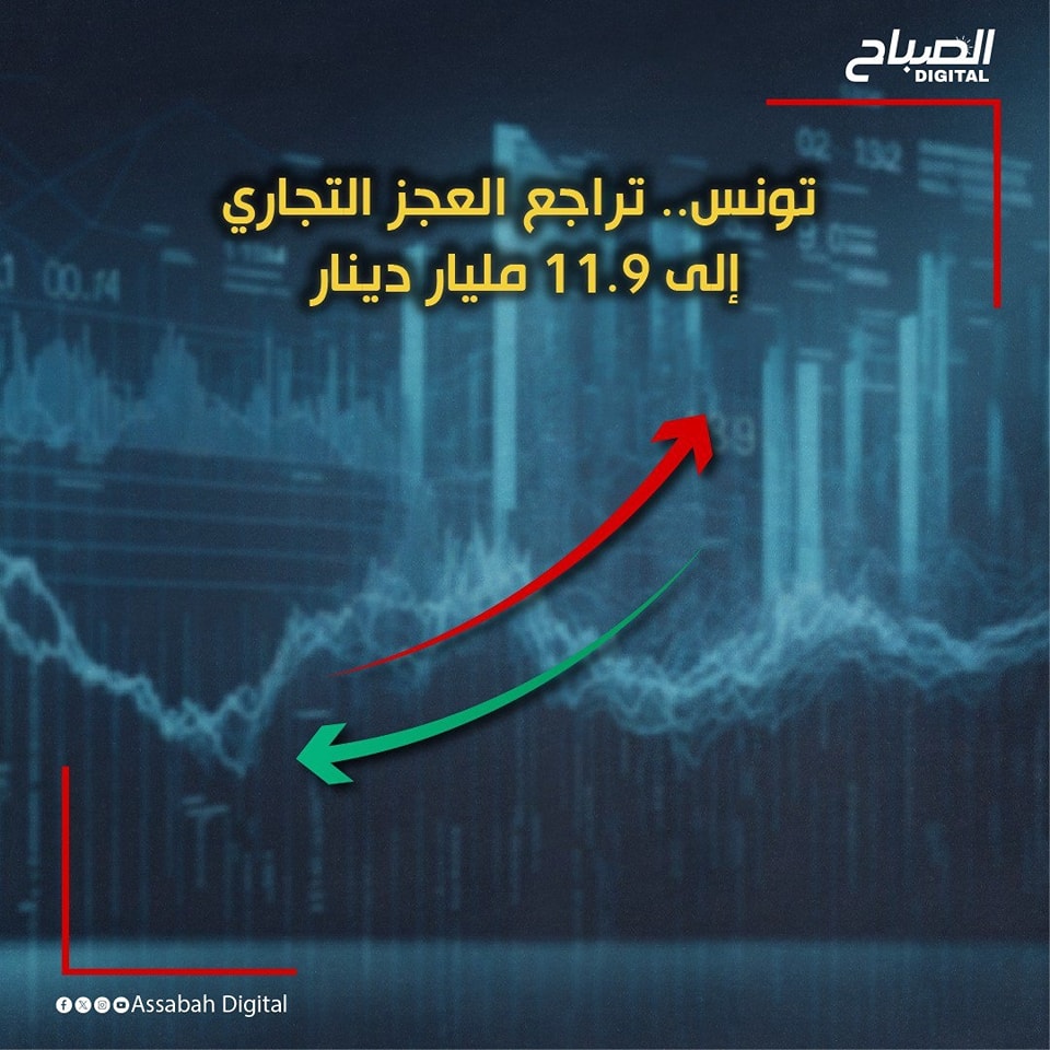 🔴 أنفوغراف || تونس.. تراجع العجز التجاري إلى 11.9 مليار دينار خلال الأشهر الثمانية الأولى من 2024