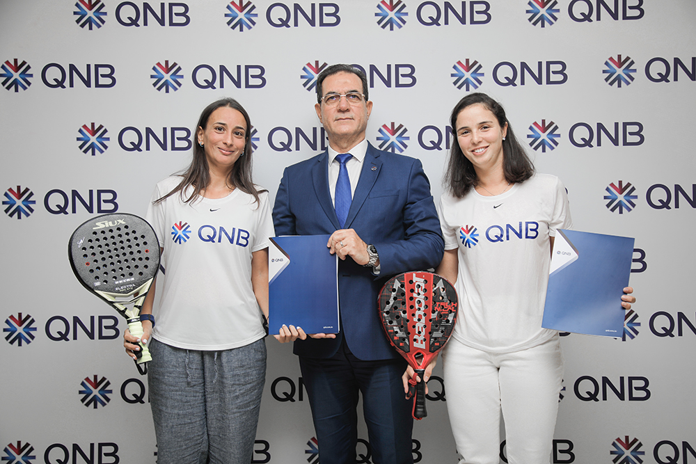 QNB راعٍ رسمي لبطلتي البادل عايدة الفهري ودرة الشملي