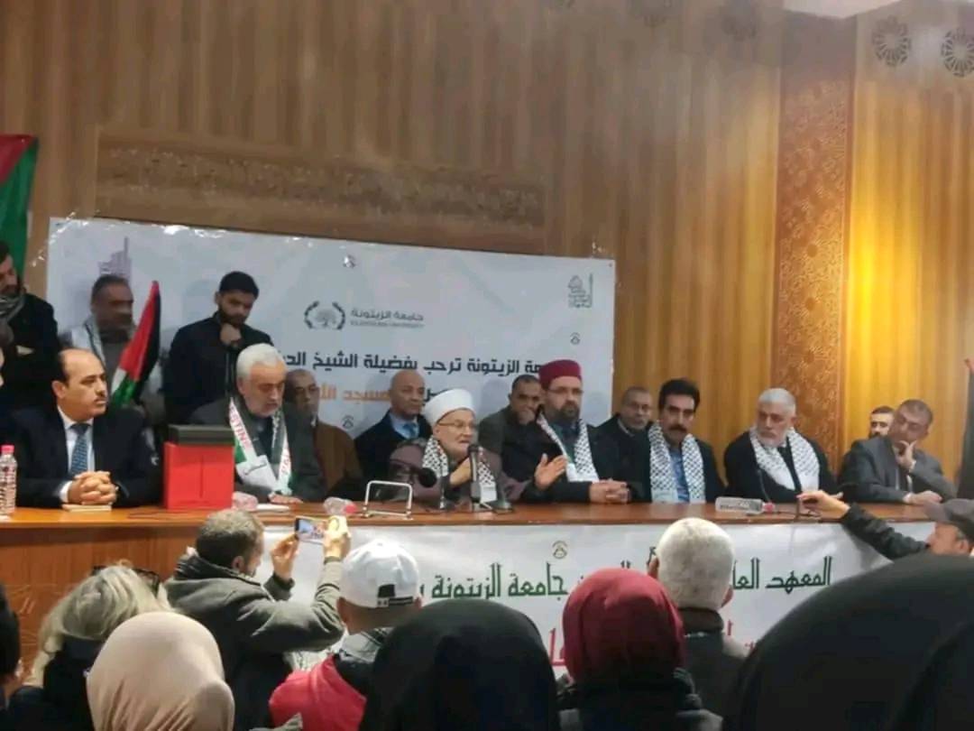 🔴خطيب المسجد الأقصى الدكتور عكرمة صبري يحل ضيفا على تونس